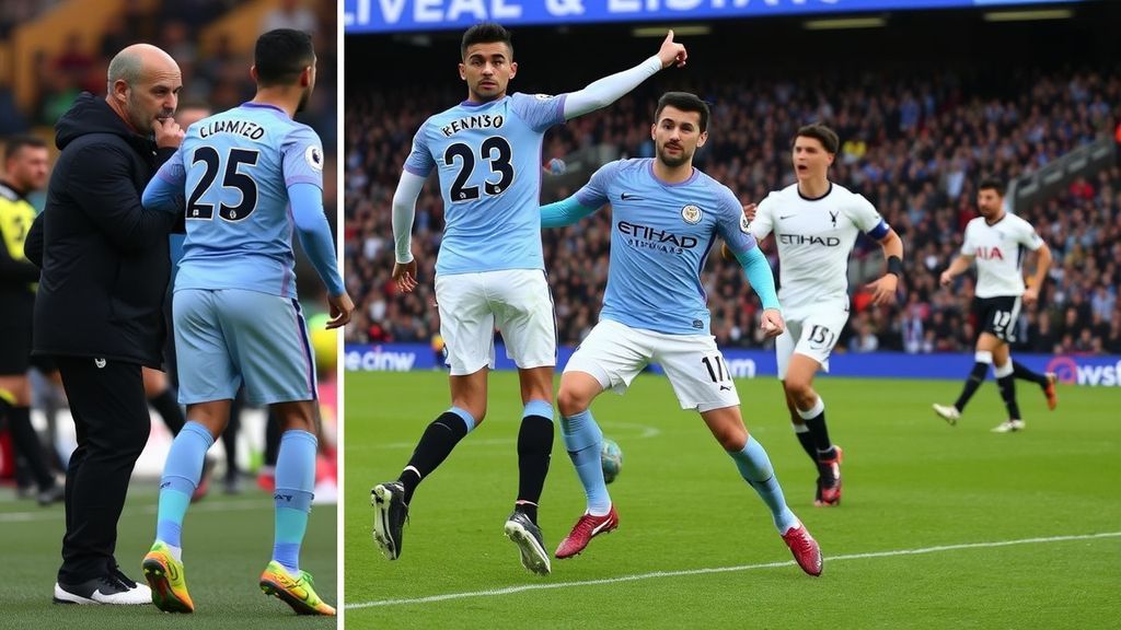 争议判罚引爆英超！曼城憾平热刺痛失好局