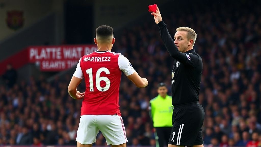 曼联正式上诉马丁内斯红牌 揪辫判罚引爆英超争议